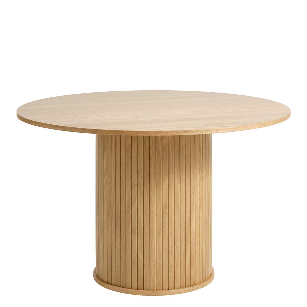 Runder Esszimmertisch auf Säulenfuß - modern - Teorina