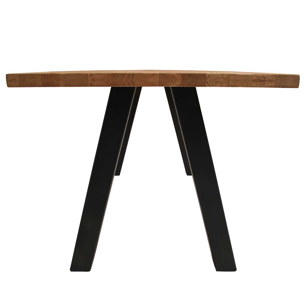 Eichenholz Tisch mit Gestell im Lambda Design - Vladgo