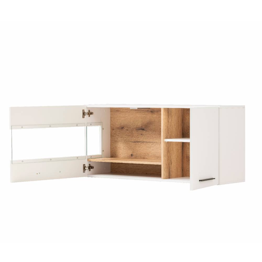Design Wohnwand in Weiß - Acke (vierteilig)
