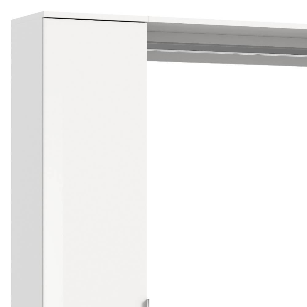 341 cm breite Garderobenkombination in Weiß - Ejulia (fünfteilig)