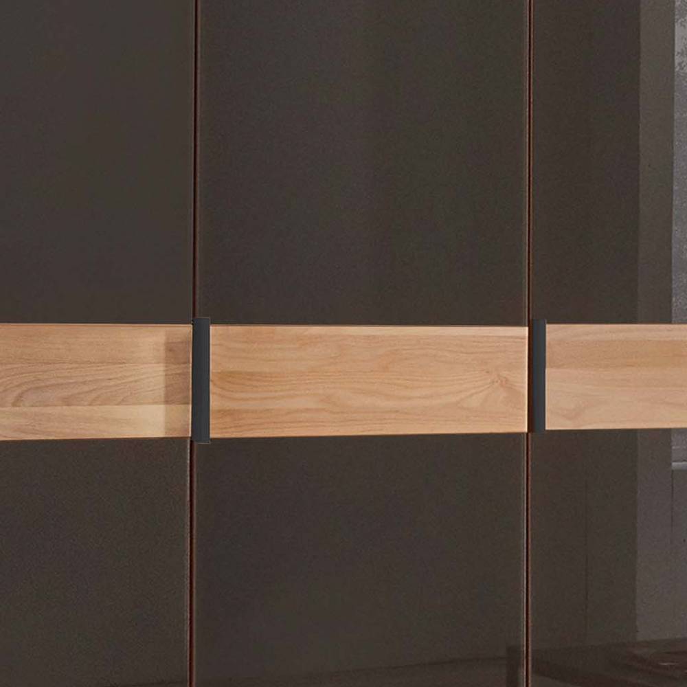Glasfront-Kleiderschrank mit fünf Türen - Hung