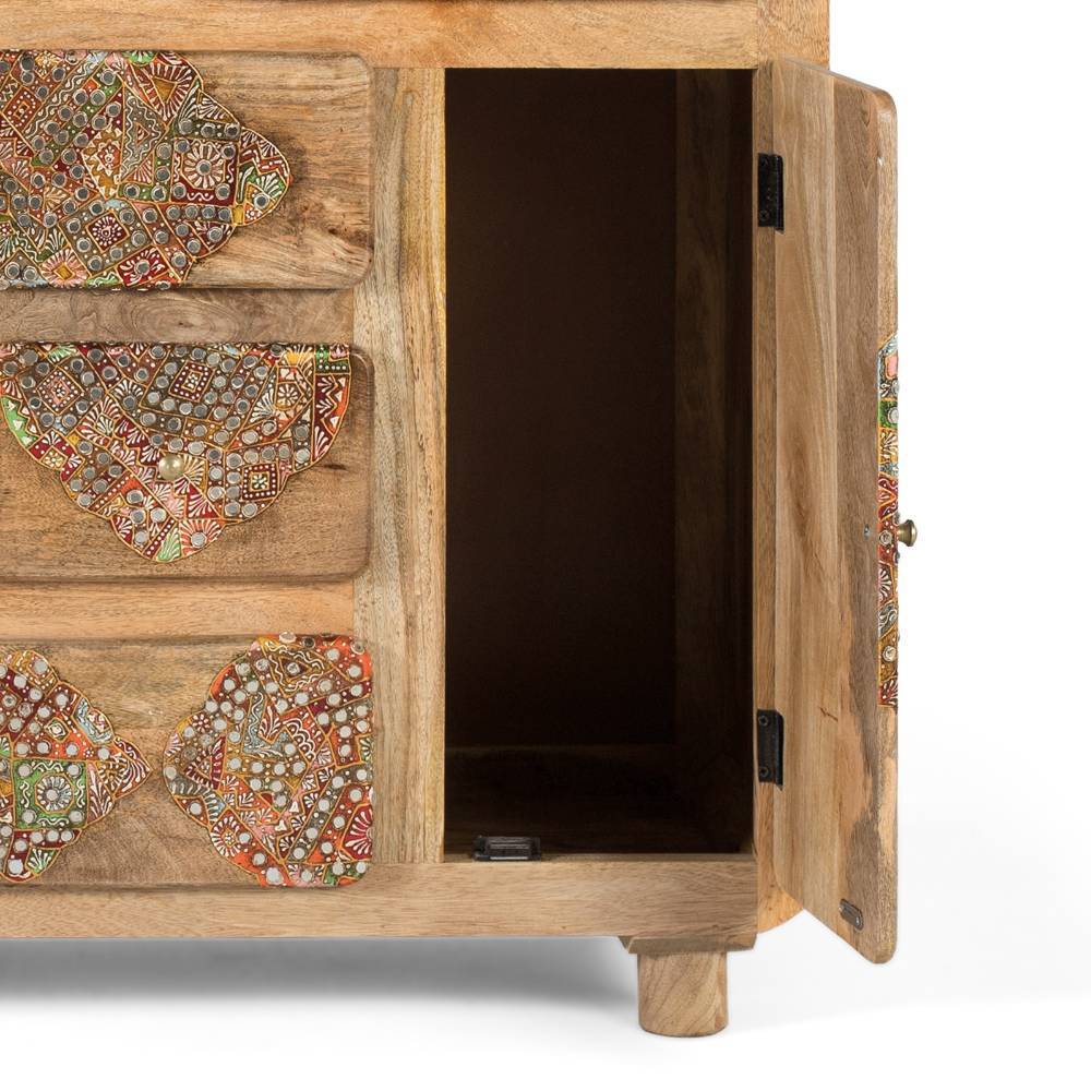 Ethno Design Sideboard aus Massivholz - Jeen