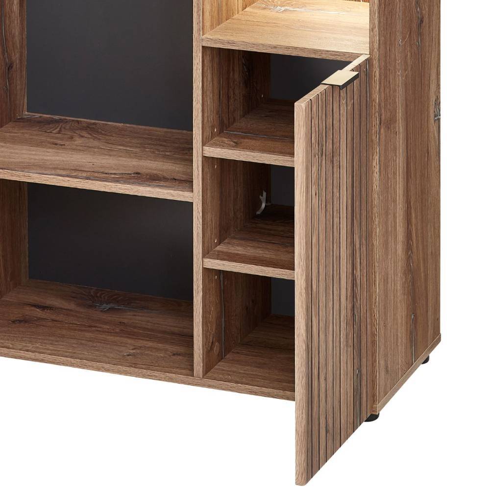 Dielenschrank mit Spiegel und Beleuchtung - Benet