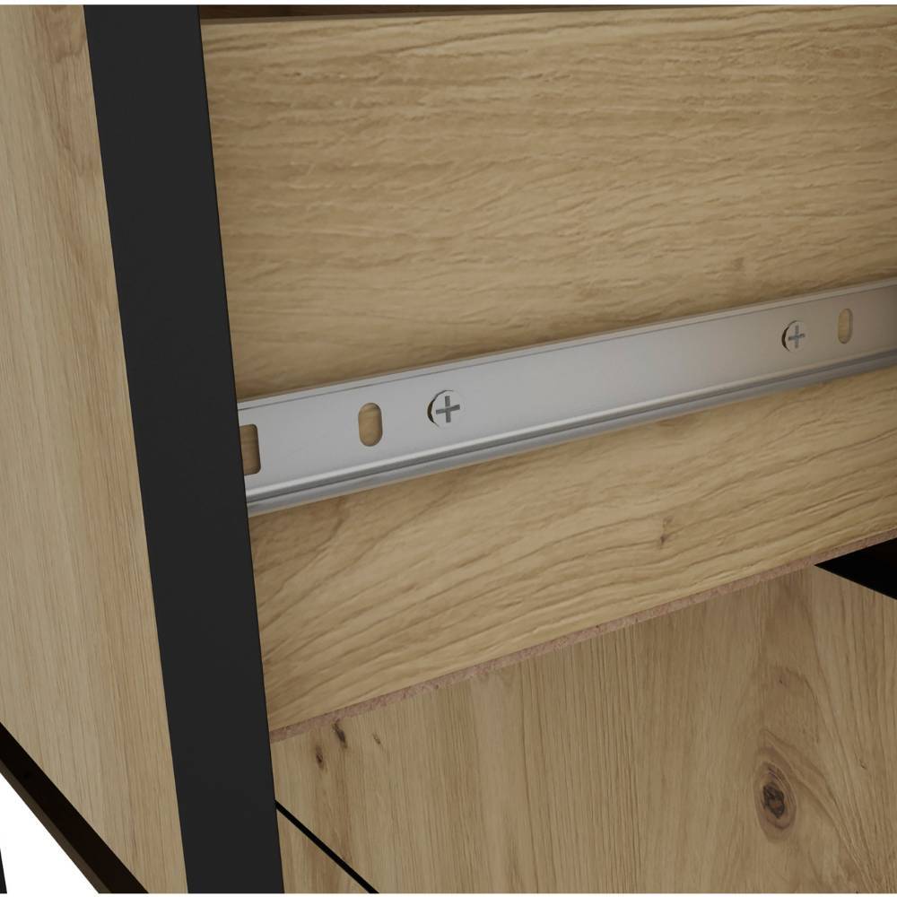 Ausziehbarer Schubladenauszug aus Metall für die Schubladen des Highboards – Monte