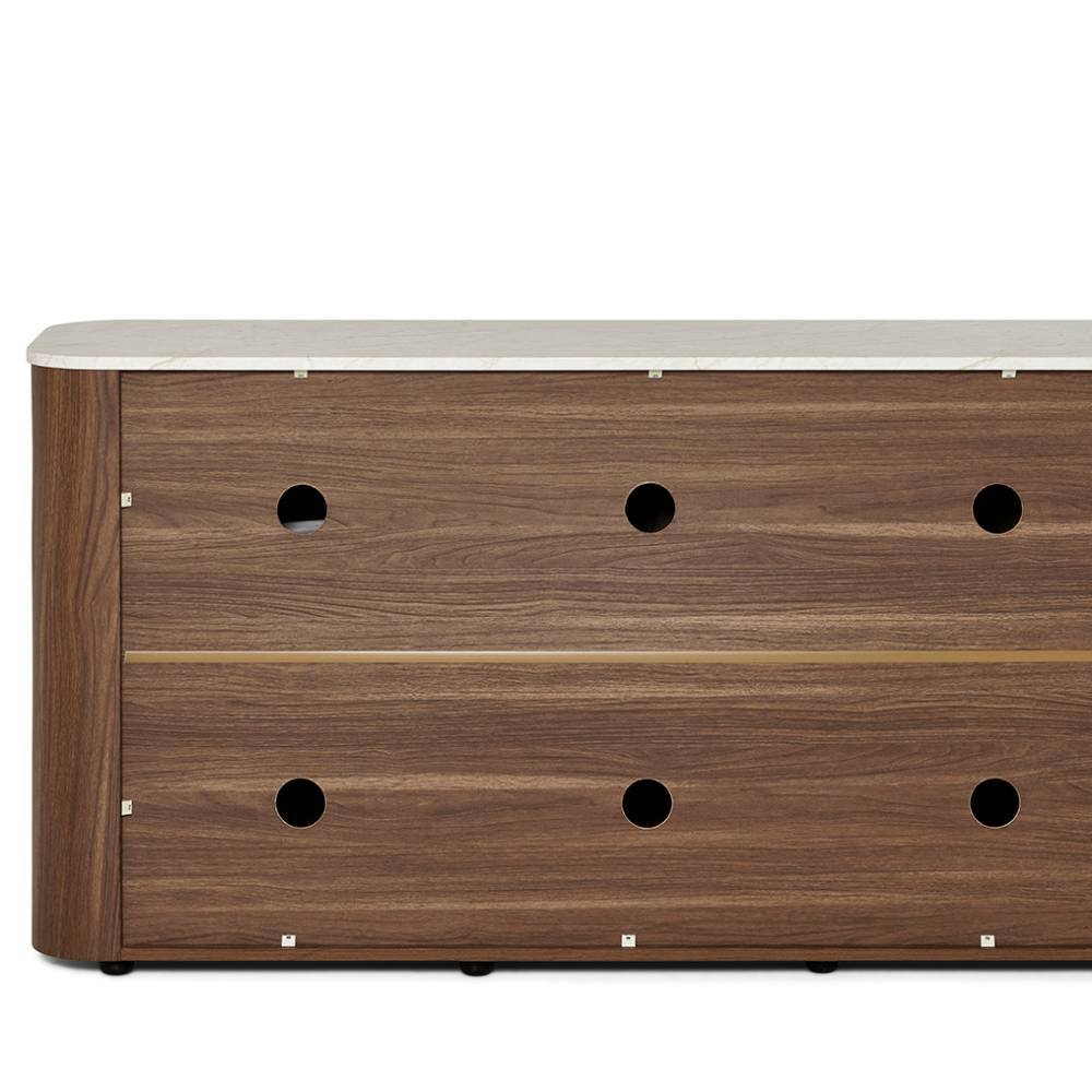 Sideboard in Walnuss Holzoptik - Rondja