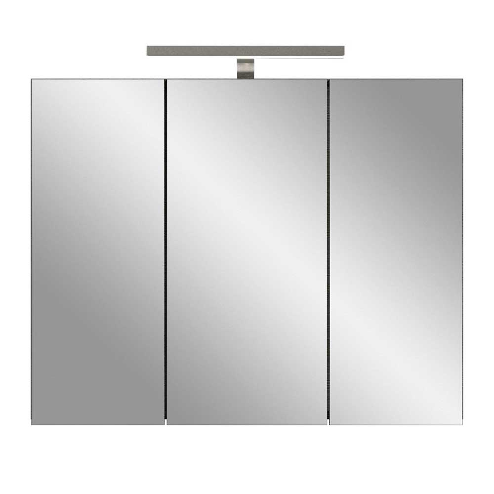 3-türiger Spiegelschrank in Silbergrau - Kilian