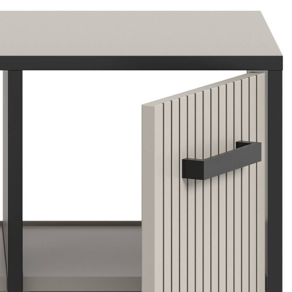 Design-Waschbecken-Unterschrank in Hellgrau - Xena