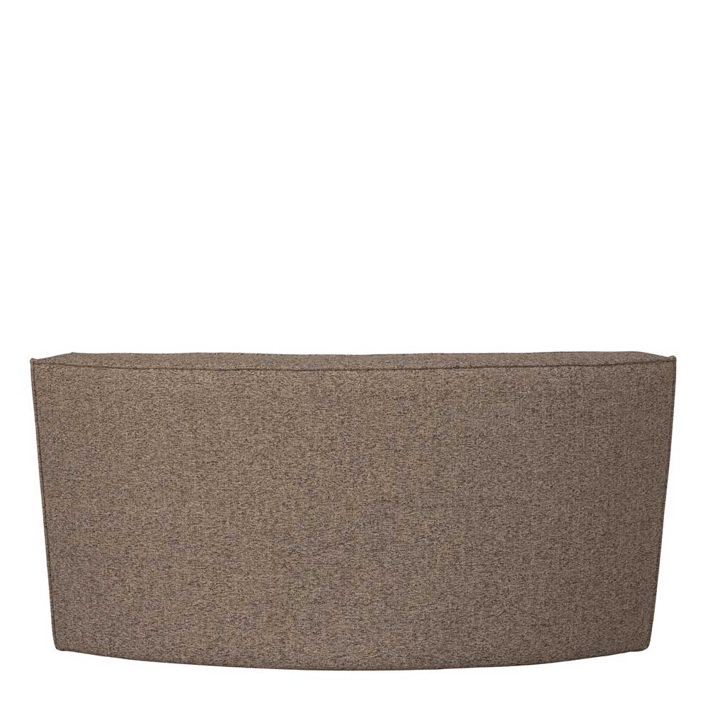 Halbrundes Esstischsofa in Dunkelbraun - Sentiagamo