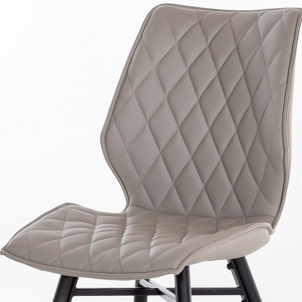 Ziga, Paar vordere Sitzbezüge aus Baumwolle, universell - Grau