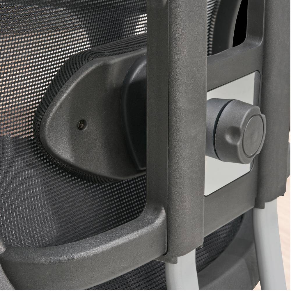 Schreibtischsessel aus Mesh in Schwarz - Bottaro