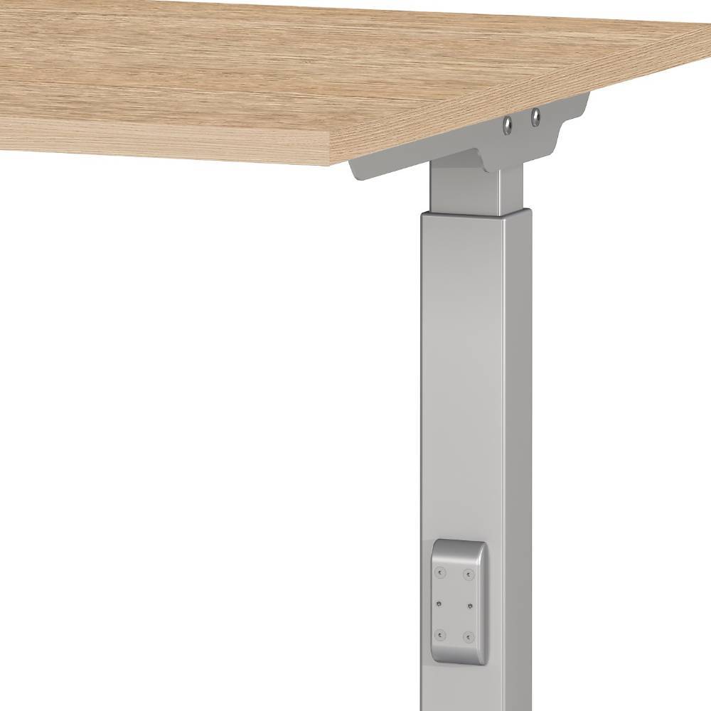 Höhenverstellbarer Bürotisch in Eiche Optik - Mirzamo