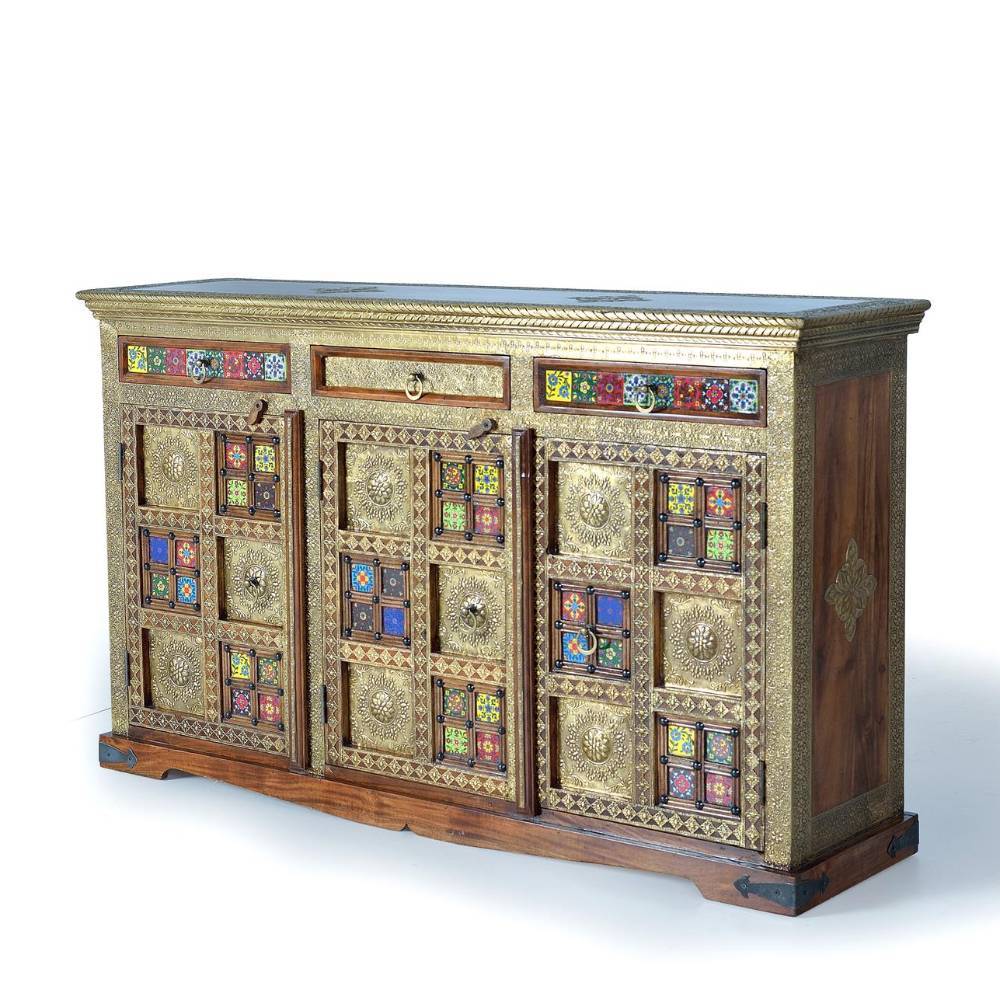 Boho Design-Sideboard - üppig verziert - Cardos