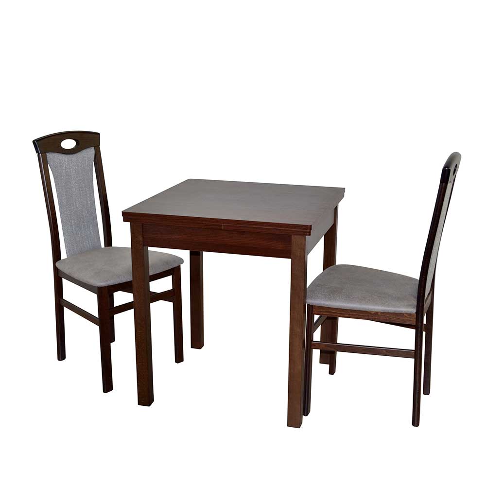 Küchentisch & zwei Stühle als Set - Infernya (dreiteilig)