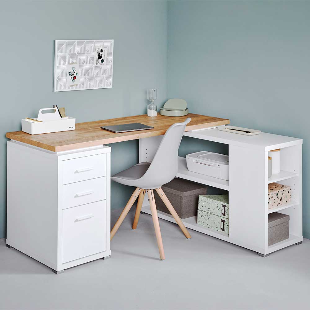 Winkel Schreibtisch im Skandinavischen Stil - Apyva
