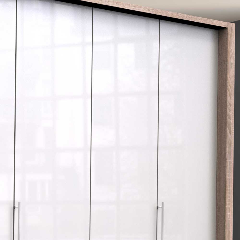 Schlafzimmer-Kleiderschrank mit Tür & 2 Falttüren - Bosays