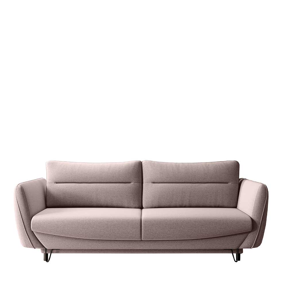 Schlafcouch in Hellrosa meliert - Udiessa