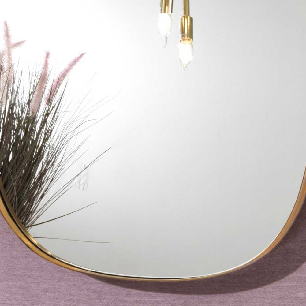 Ovaler Vintage Designspiegel in Bronze - Feriasca