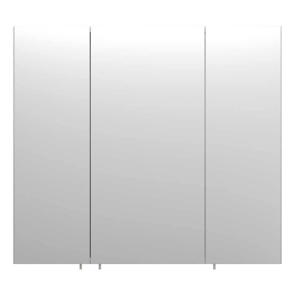 Weißer Bad Spiegelschrank Cranzo mit drei Türen
