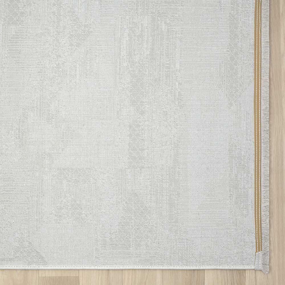 Kurzfloriger Teppich in Beige & Creme - Helsico