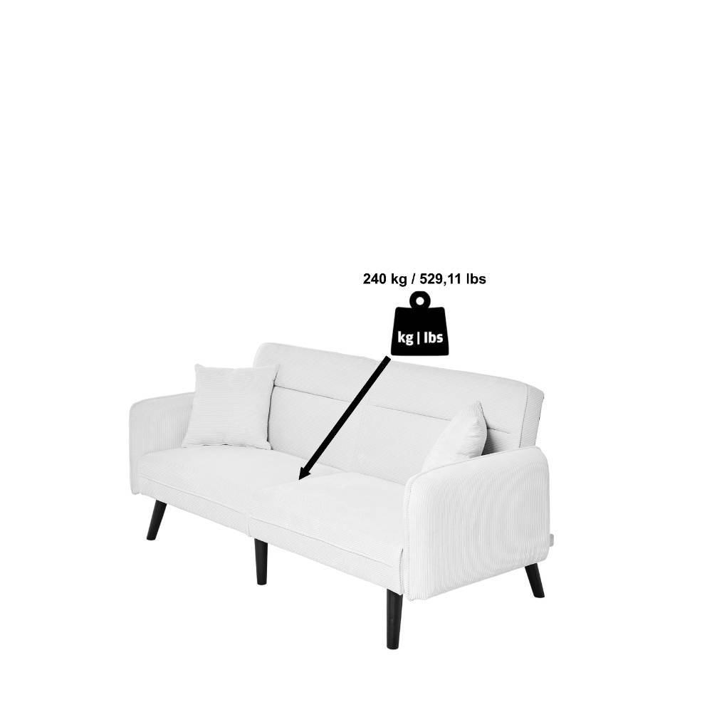 Schlafsofa in Champagner - Elzias