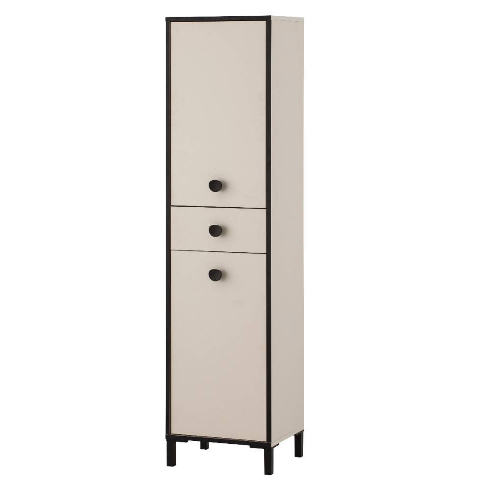 Badezimmer-Hochschrank in Cremeweiß - New Orleans