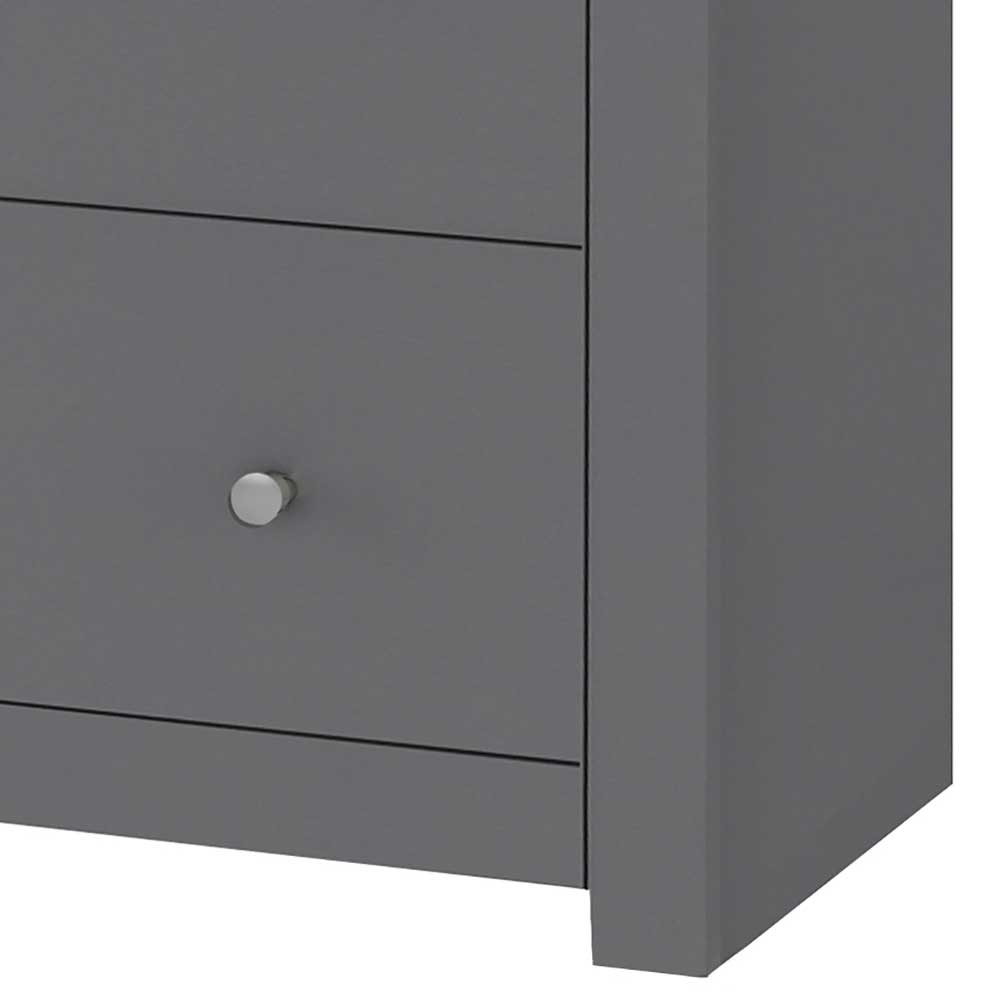 Scandi Chic Kommode in Grau mit Eiche - Donia