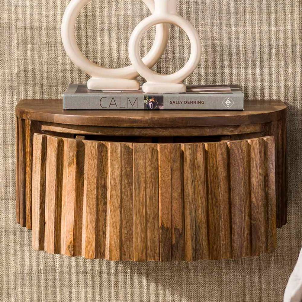 Wand-Nachtkonsole in halbrundem Design - Coimbra