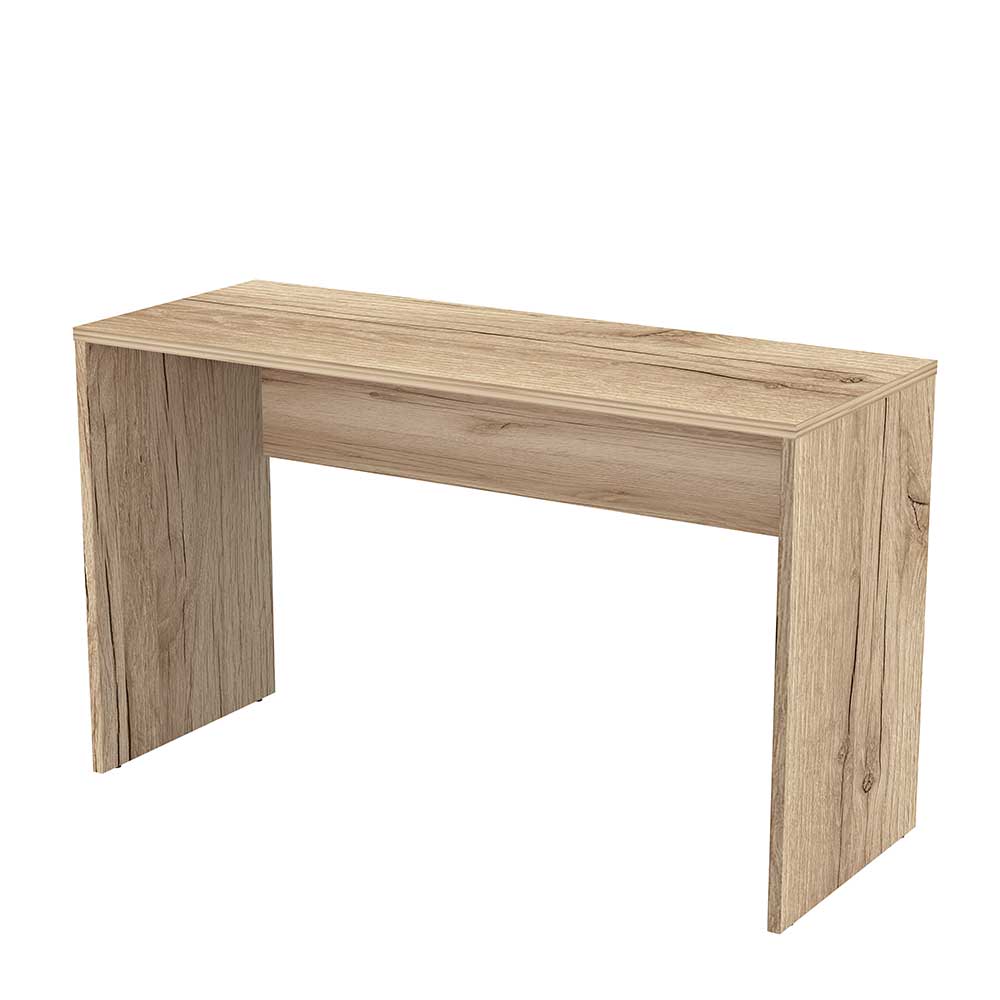 Holzoptik Schreibtisch in Wildeiche - 130x75x50 cm - Bladino