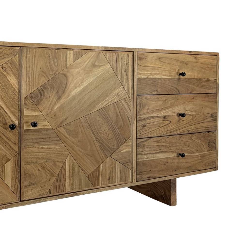 Design-Sideboard aus Akazienholz - Service