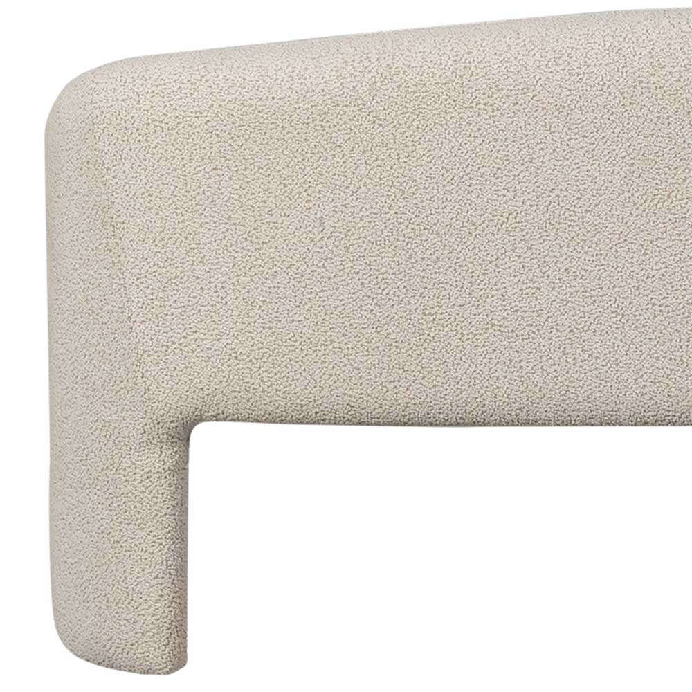 Skandi Polsterbank in Beige Strukturstoff - Greta