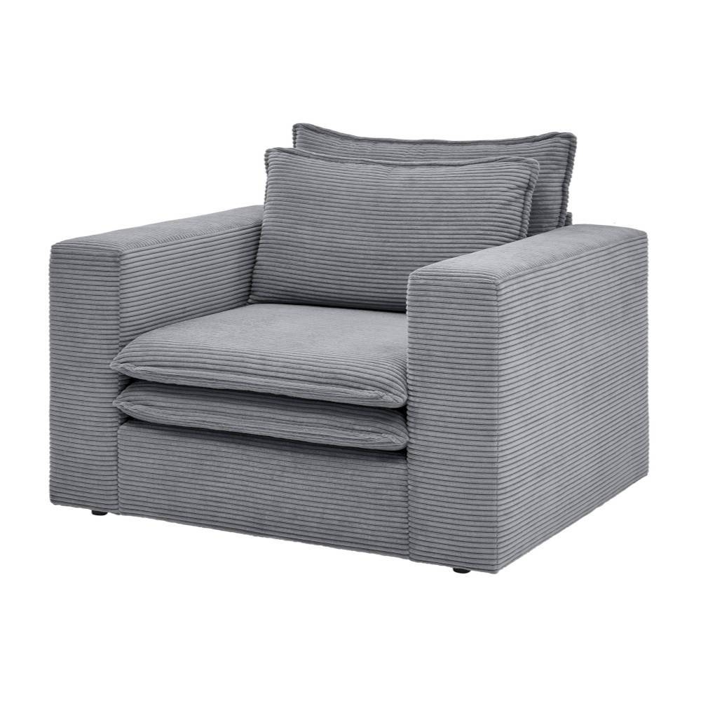 Cord Sessel in Anthrazit - Ruffos