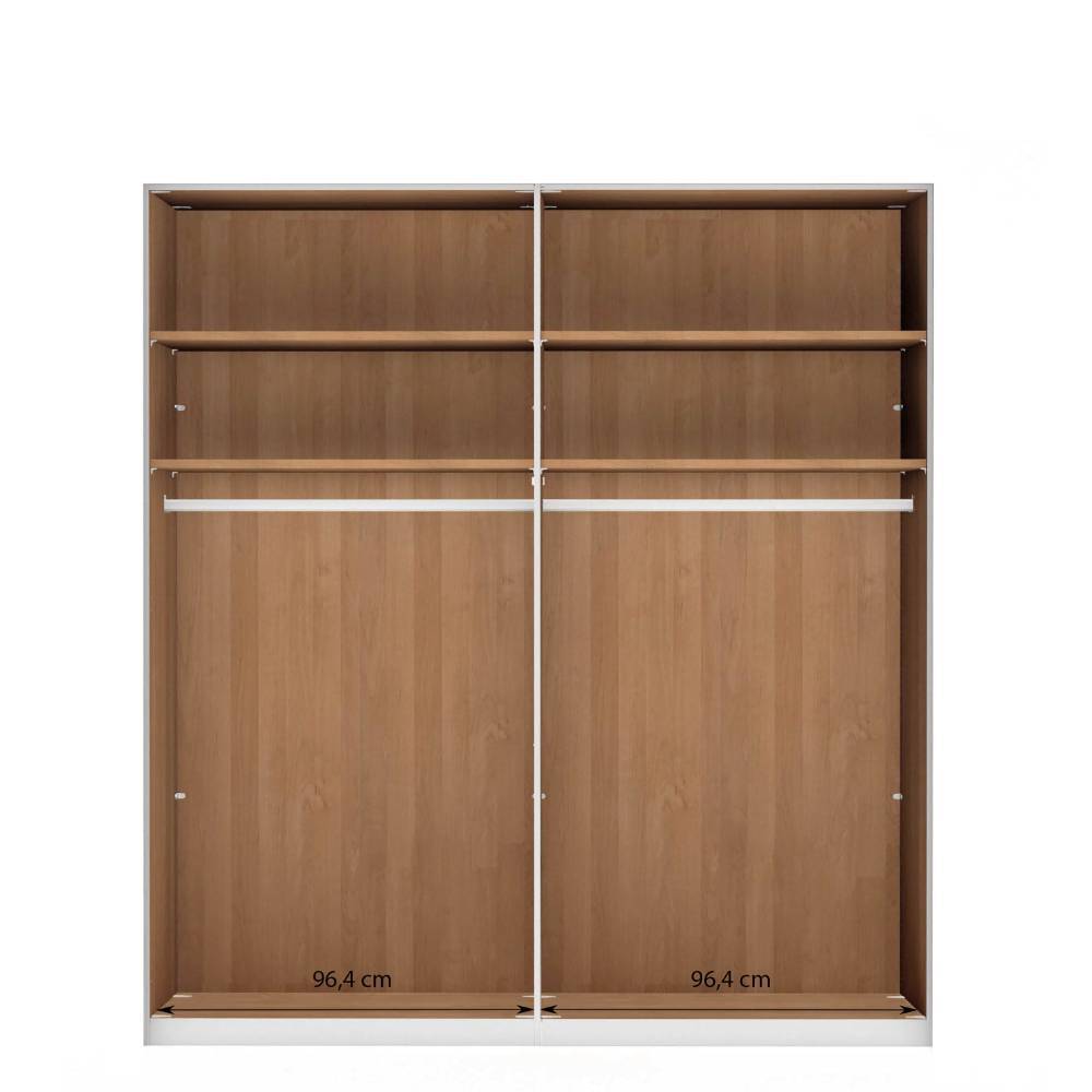 4-türiger Schrank mit zwei Spiegeltüren - Yanicas