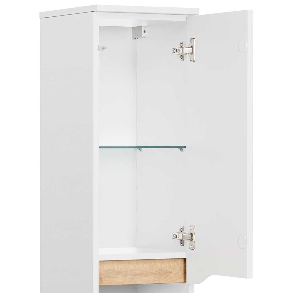 Waschplatz und Midischrank Set - Zenata (dreiteilig)