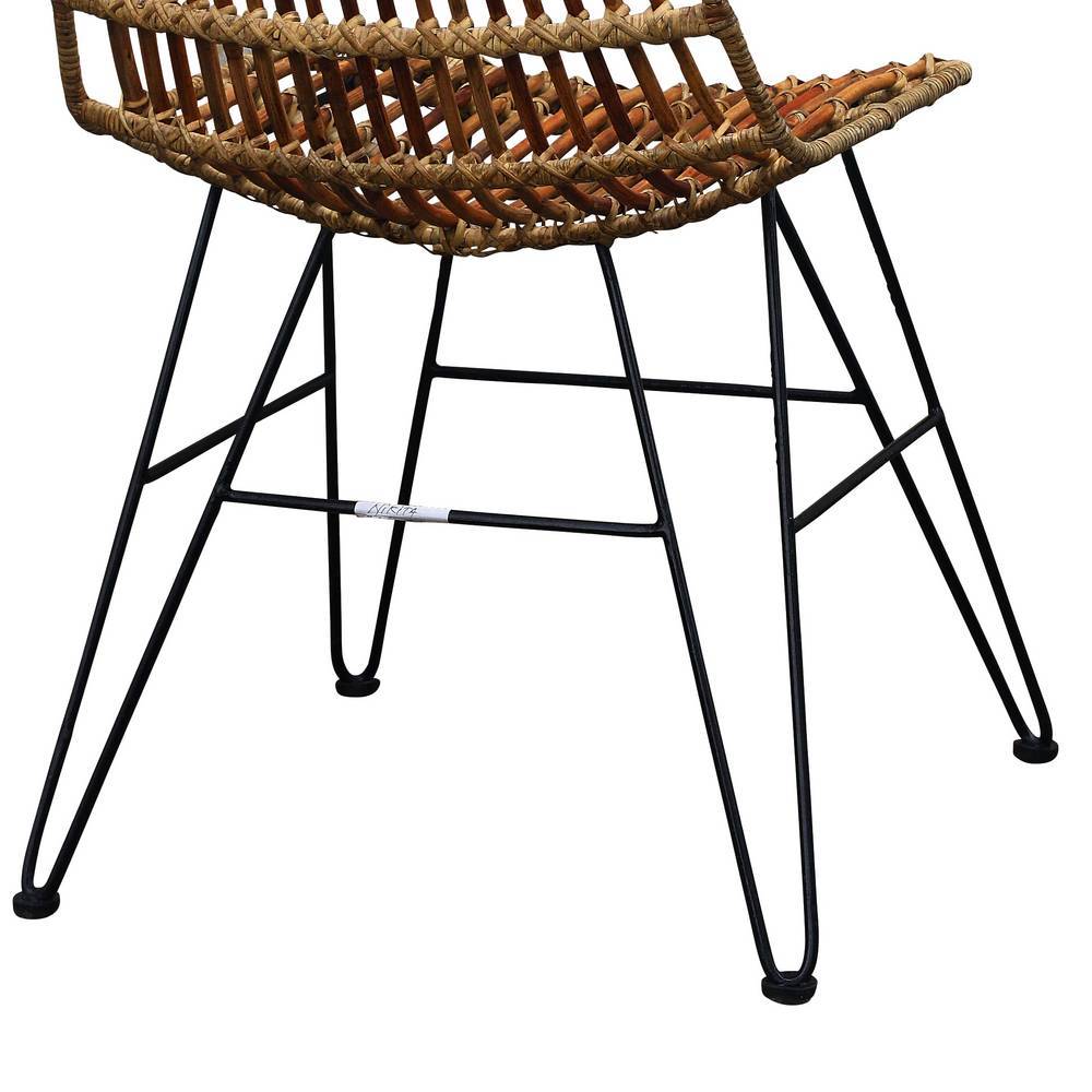 Esstischgruppe mit Rattanstühlen - Galadira (fünfteilig)