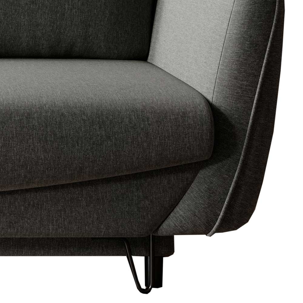 Graues Schlafsofa mit drei Sitzplätzen - Wien