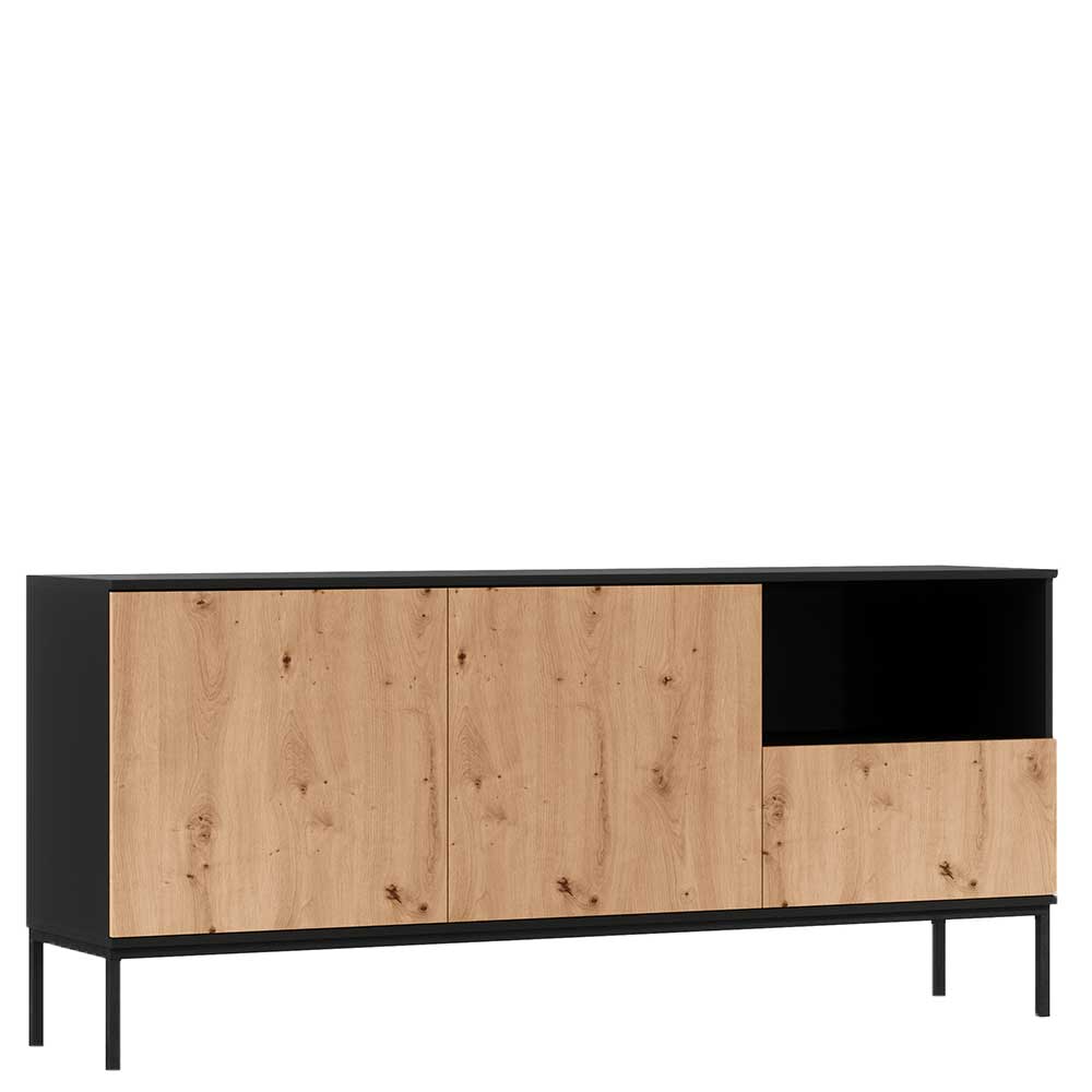 Griffloses Sideboard in Wildeiche Optik - Cavan