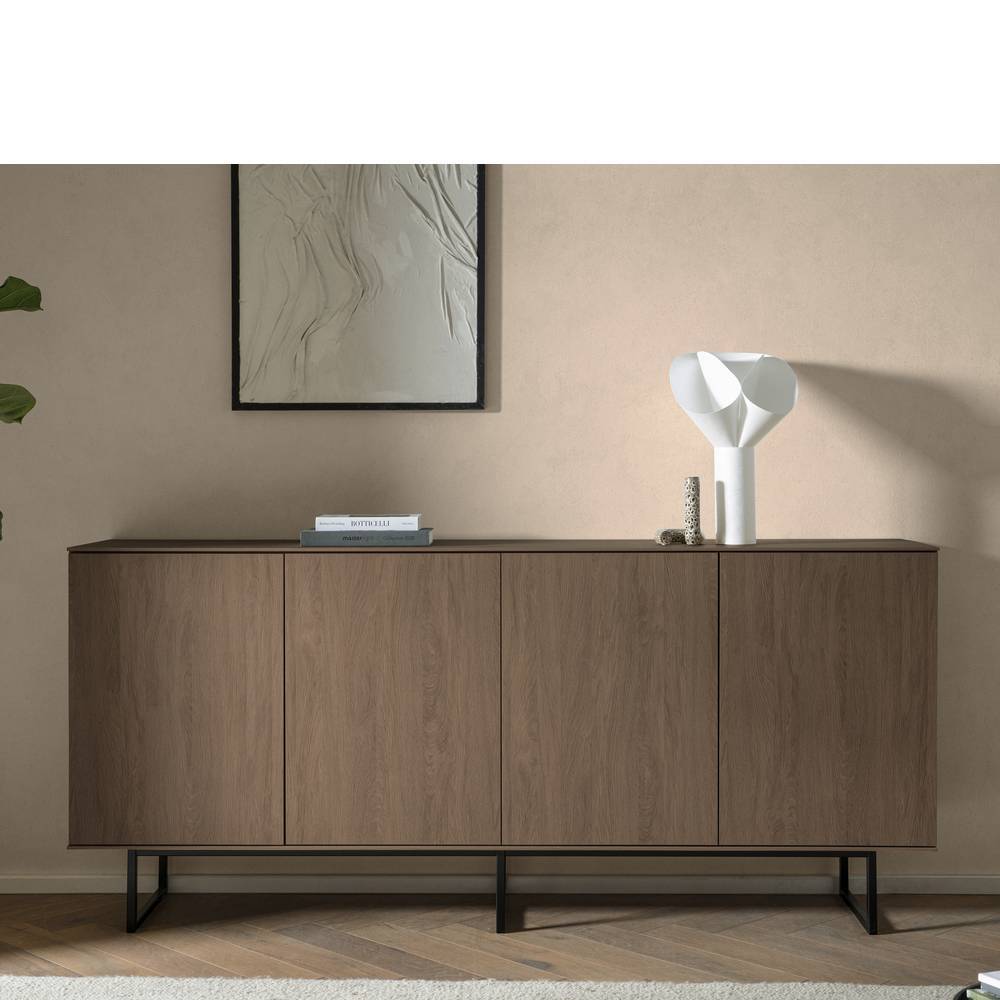 4-türiges Sideboard in Nussbaum Holzoptik - Julado