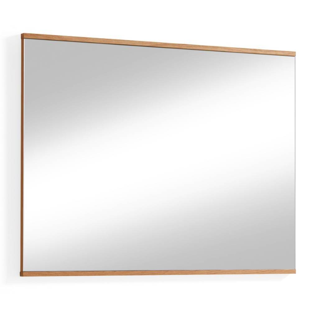 Rechteckiger Wandspiegel 82x61cm mit Rahmen aus Eiche Bianco – Barcelos