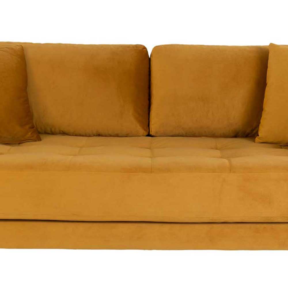 2,5 Sofa in Gelb Samt - Plural