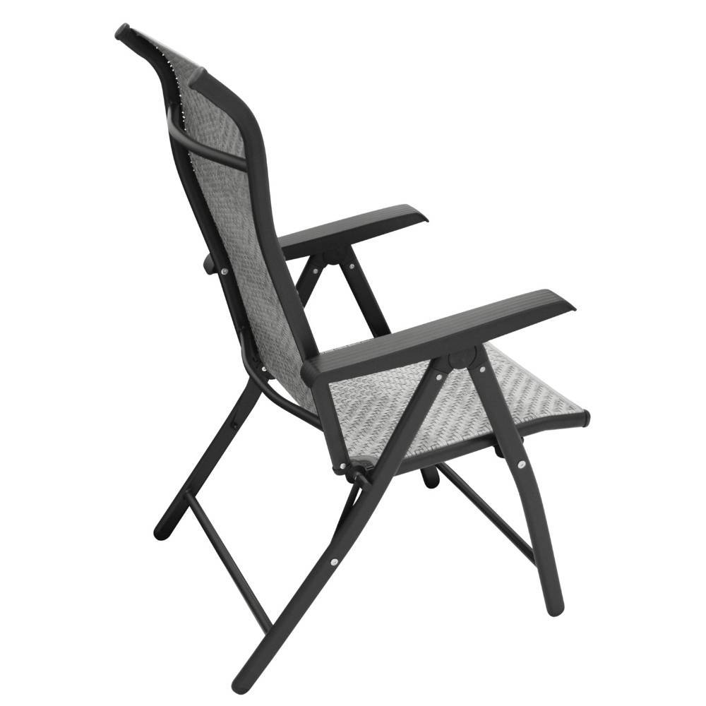 Outdoor Klappsessel in Grau und Schwarz - Troketta