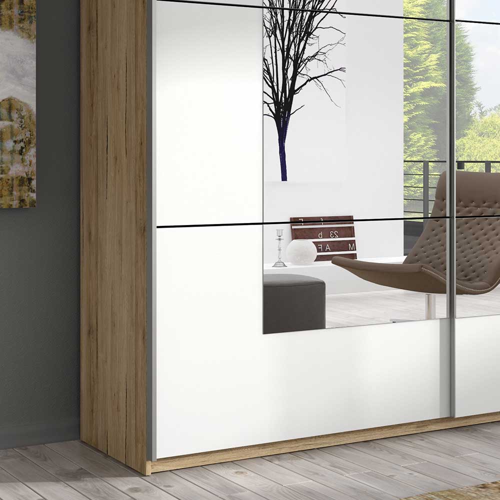 Design Schwebetürenschrank mit Spiegel - Anglivia