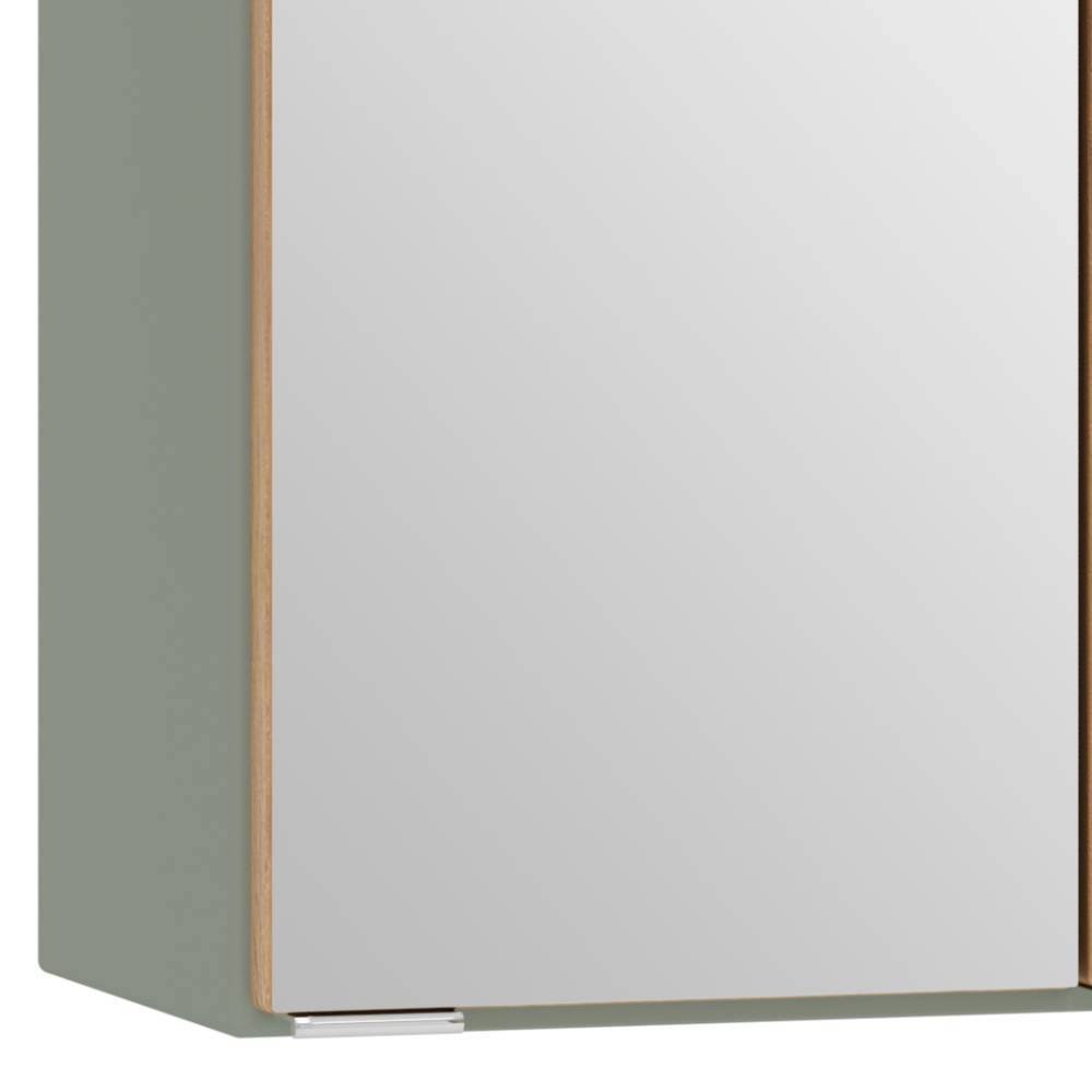 80cm Bad-Spiegelschrank in Graugrün - Malivtros