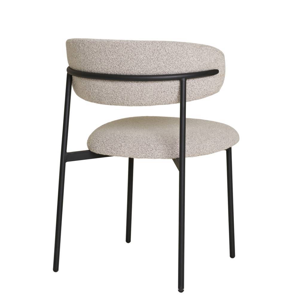 Esszimmerstuhl in Beige und Schwarz - Ioana (2er Set)