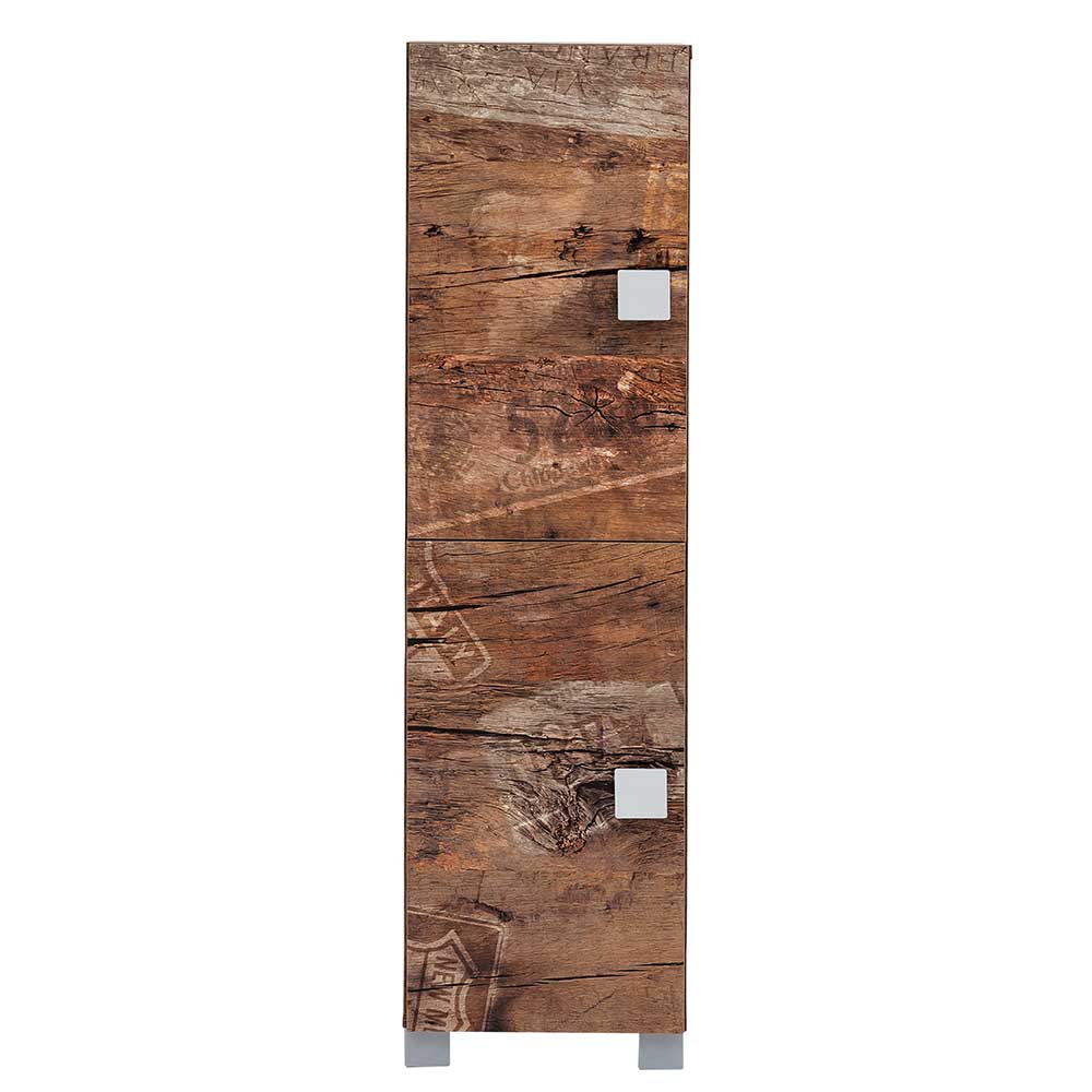 Badezimmer Design Schrank in Holz Optik - Arolina