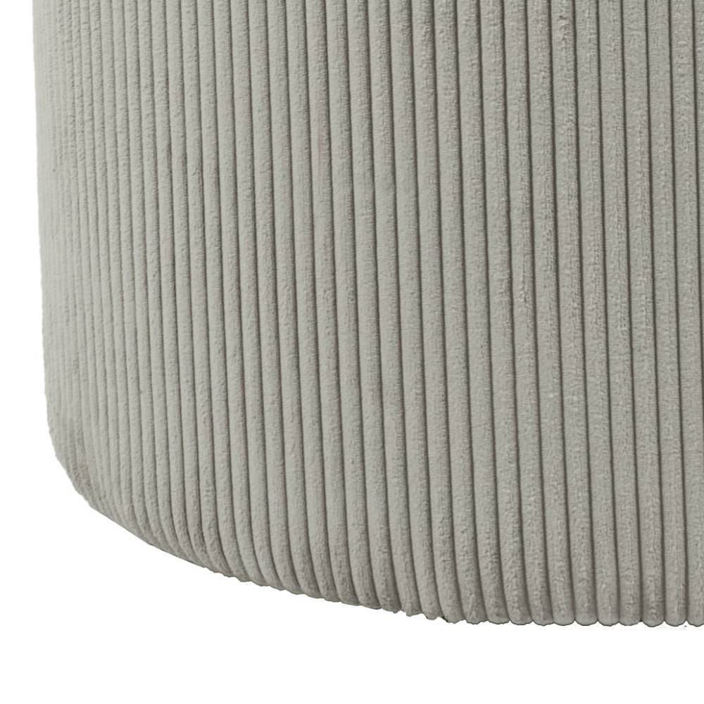 Skandi Hocker in Hellgrau Cord - Nutures