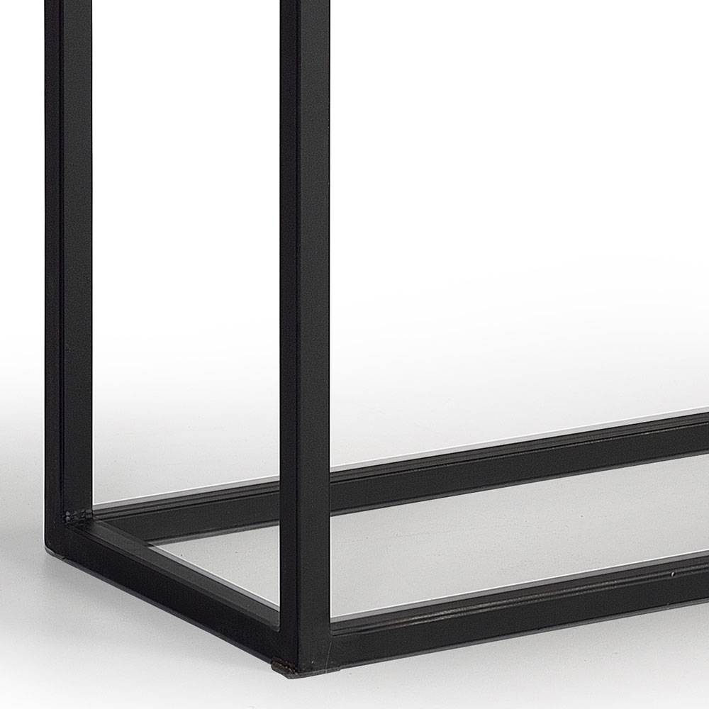 Schwarzes Metallgestell des Vintage Konsolentisches mit minimalistischem Design und robustem Stand – Anatto