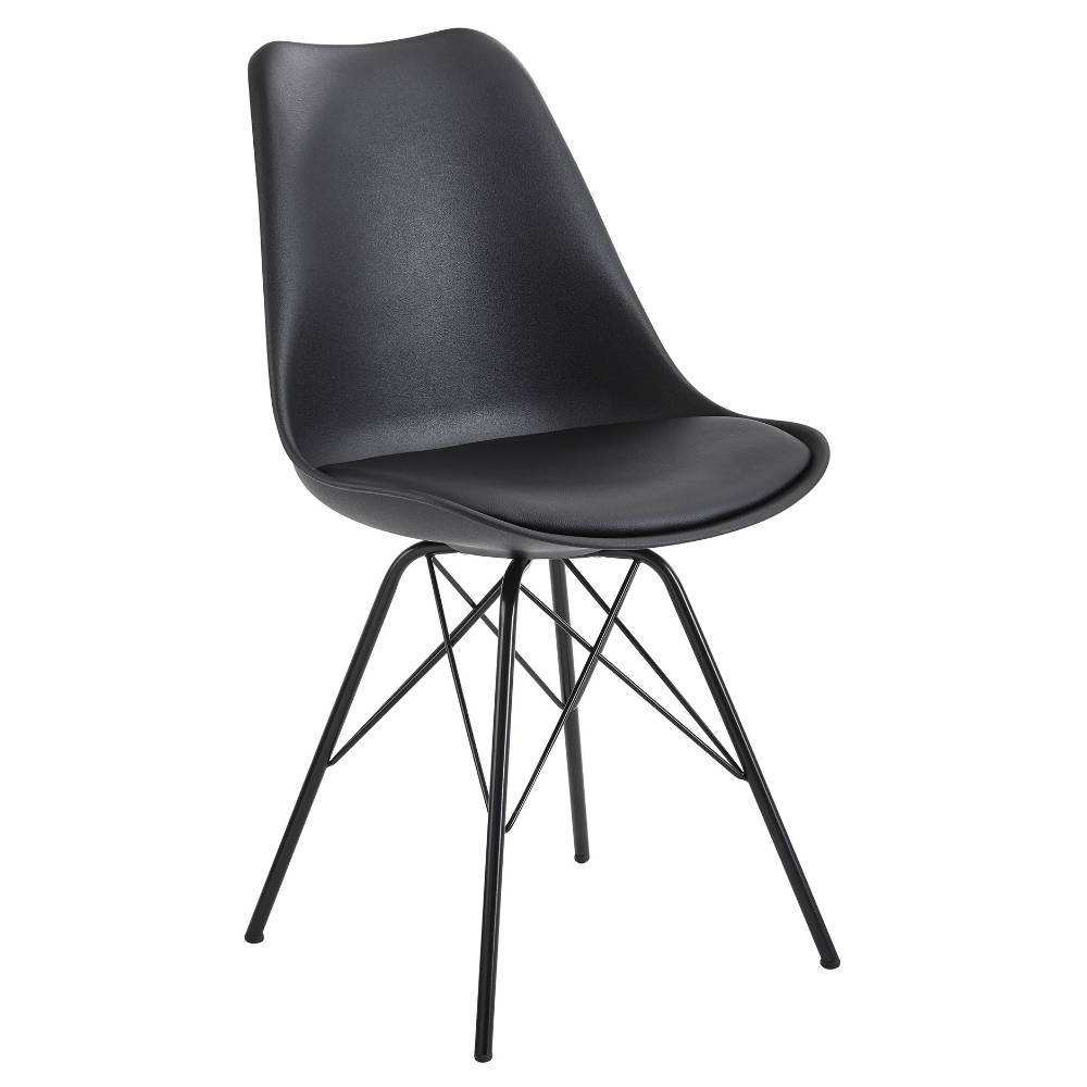 Esszimmer Schalenstuhl in Schwarz - Merle (2er Set)