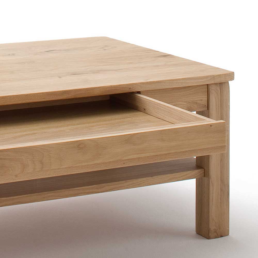 Holz Wohnzimmer Tisch mit Schublade - Crokas