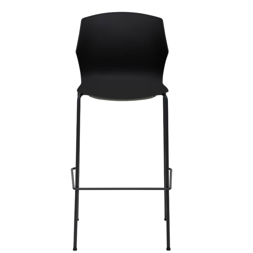 Barstühle mit Schalensitz in Anthrazit - Secionas (2er Set)