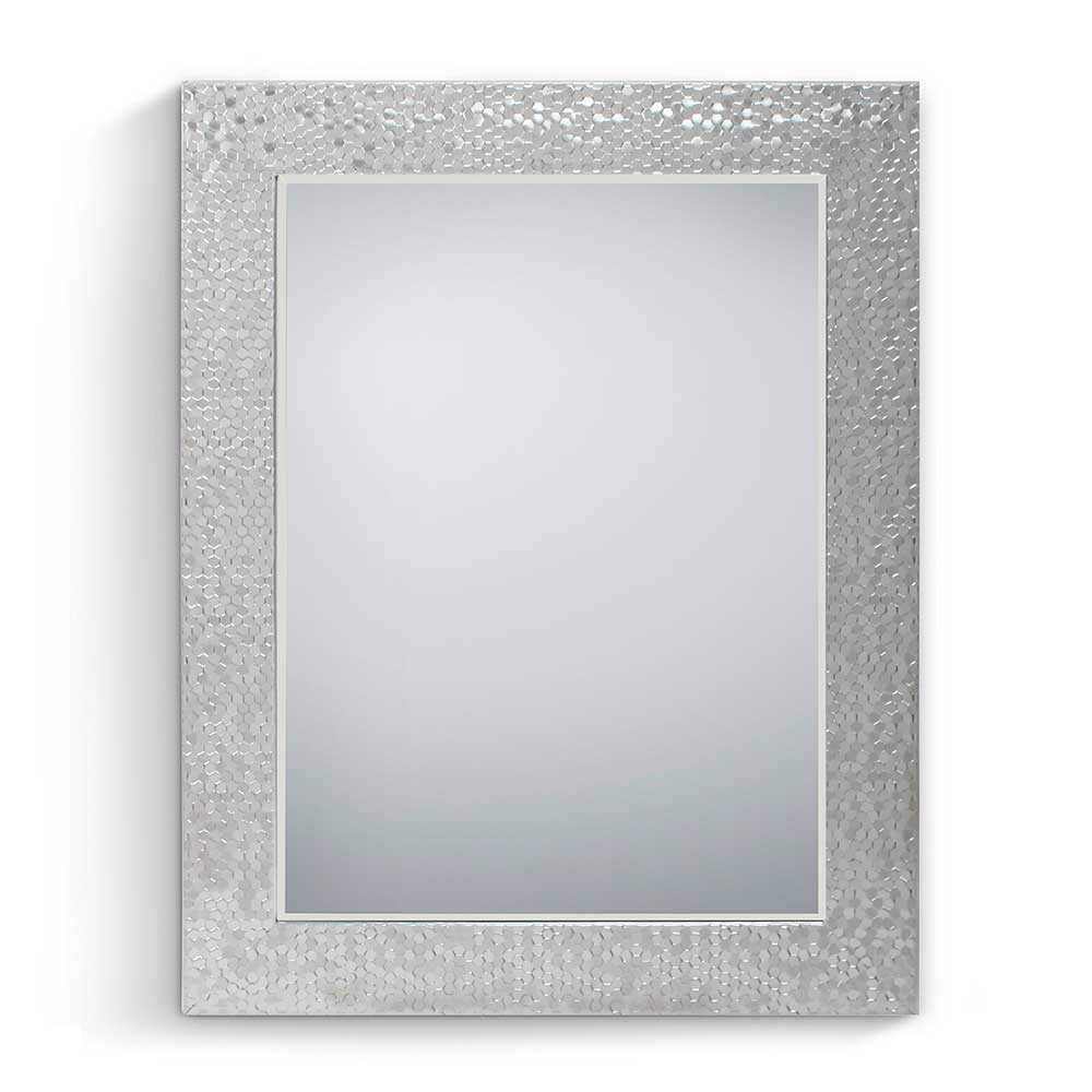 55x70 Spiegel mit breitem Rahmen in Silber - Tunapuna